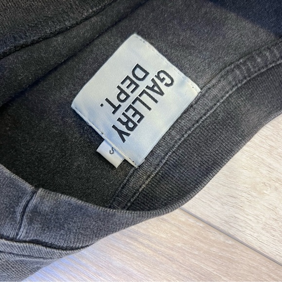 Gallery Dept. Graphic Tee - Black Distressed “File Copy” - Picture 4 of 7